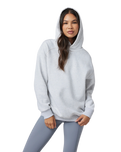 The Vuori Womens Restore Oversized Hoodie in Pale Grey Heather