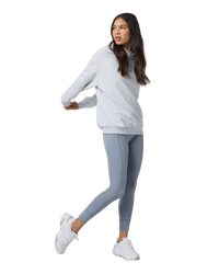 The Vuori Womens Restore Oversized Hoodie in Pale Grey Heather