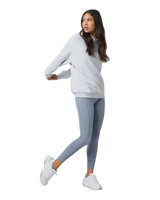 The Vuori Womens Restore Oversized Hoodie in Pale Grey Heather