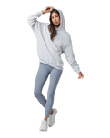 The Vuori Womens Restore Oversized Hoodie in Pale Grey Heather