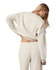 The Vuori Womens Restore Mini Sweatshirt in Bone Heather