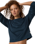 Halo Modern Sweatshirt in Blue Coast Heather