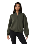 Restore 1/4 Zip Sweatshirt in Army