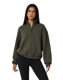 Restore 1/4 Zip Sweatshirt in Army