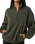 Restore 1/4 Zip Sweatshirt in Army
