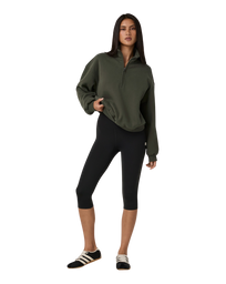 Restore 1/4 Zip Sweatshirt in Army