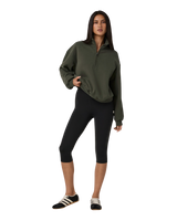 Restore 1/4 Zip Sweatshirt in Army