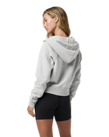 Restore Half Zip Hoodie in Light Heather Grey