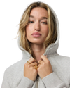 Restore Half Zip Hoodie in Light Heather Grey