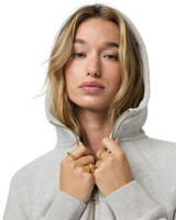 Restore Half Zip Hoodie in Light Heather Grey