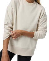 The Vuori Womens Sedona Weekender Sweatshirt in Bone