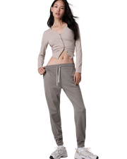 Performance Joggers in Chia Heather