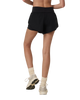 The Vuori Womens Daily Speed Shorts in Black