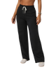 Halo Essential Wideleg Trousers in Black Heather