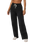 Halo Essential Wideleg Trousers in Black Heather