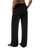 Halo Essential Wideleg Trousers in Black Heather