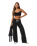 Halo Essential Wideleg Trousers in Black Heather