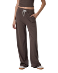 Halo Essential Wide Leg Trousers in Java Heather