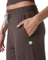 Halo Essential Wide Leg Trousers in Java Heather