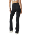 Halo Slim Flare Trousers in Black Heather