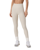 The Vuori Womens Clean Elevation Leggings in Bone Heather