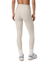 The Vuori Womens Clean Elevation Leggings in Bone Heather
