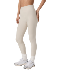 The Vuori Womens Clean Elevation Leggings in Bone Heather