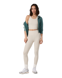 The Vuori Womens Clean Elevation Leggings in Bone Heather