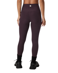 The Vuori Womens Clean Elevation Leggings in Raisin Heather