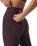 The Vuori Womens Clean Elevation Leggings in Raisin Heather