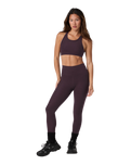 The Vuori Womens Clean Elevation Leggings in Raisin Heather