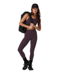 The Vuori Womens Clean Elevation Leggings in Raisin Heather