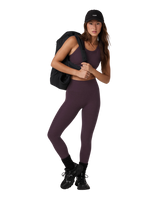 The Vuori Womens Clean Elevation Leggings in Raisin Heather