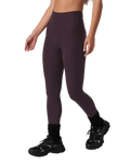 The Vuori Womens Clean Elevation Leggings in Raisin Heather