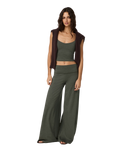 Halo Easy Wideleg Trousers in Army Heather