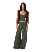 Halo Easy Wideleg Trousers in Army Heather