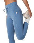 The Vuori Womens Daily Pocket Leggings in Light French Blue