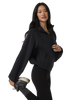 Alpine Zip Fleece Jacket in Black