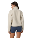 Alpine Zip Fleece Jacket in Bone