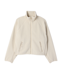 Alpine Zip Fleece Jacket in Bone