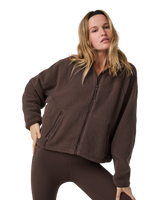 Alpine Zip Fleece Jacket in Java