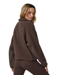 Alpine Zip Fleece Jacket in Java