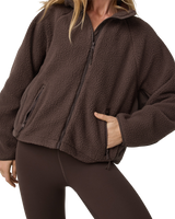 Alpine Zip Fleece Jacket in Java