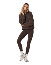 Alpine Zip Fleece Jacket in Java