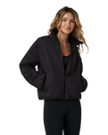 Canyon Insulated Sporty Jacket in Black