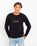 The Salt Water Seeker Mens Shutter Sweatshirt in Black