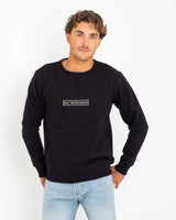 The Salt Water Seeker Mens Shutter Sweatshirt in Black