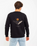 The Salt Water Seeker Mens Shutter Sweatshirt in Black