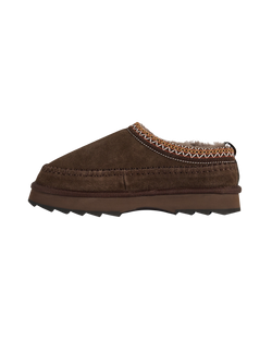 The Emu Womens Sharky Adventure Scuff Slippers in Chocolate