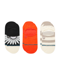 The Stance Womens Womens Prowess No Show Socks (3 Pack) in Coral